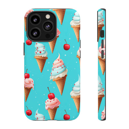 Sundae Funday - Ice Cream Cone Pattern Phone Case - iPhone & Samsung Compatible Phone Case Pattern Symphony   