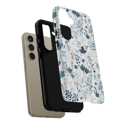 Serene Blue Wildflower - Phone Case