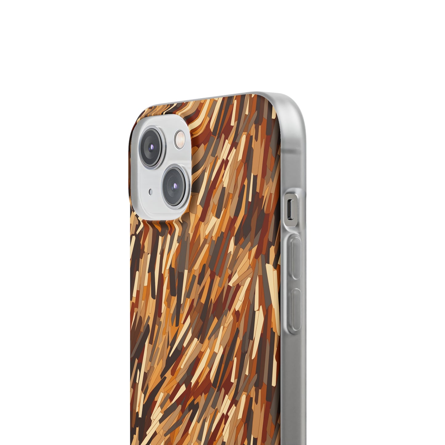 Fragmented Forest: Autumn's Abstract Palette Flexible Phone Case