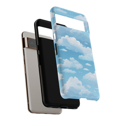 Azure Horizon Phone Case - Majestic Sky & Cloud Pattern - Tough Phone Case