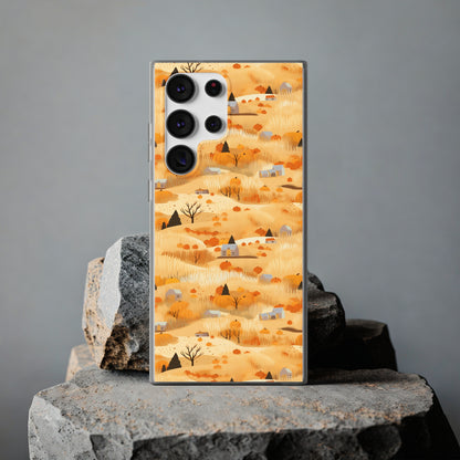 Harvest Homestead: Whimsical Autumn Villages - Flexible Phone Case