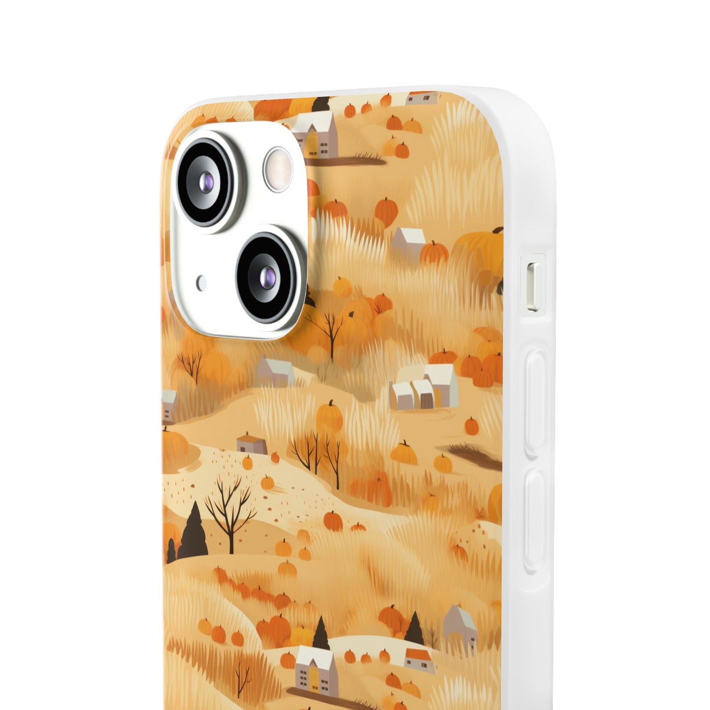 Harvest Homestead: Whimsical Autumn Villages - Flexible Phone Case