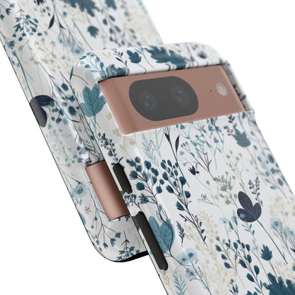 Serene Blue Wildflower - Phone Case