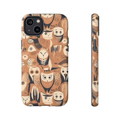 Abstract Owl - Phone Case