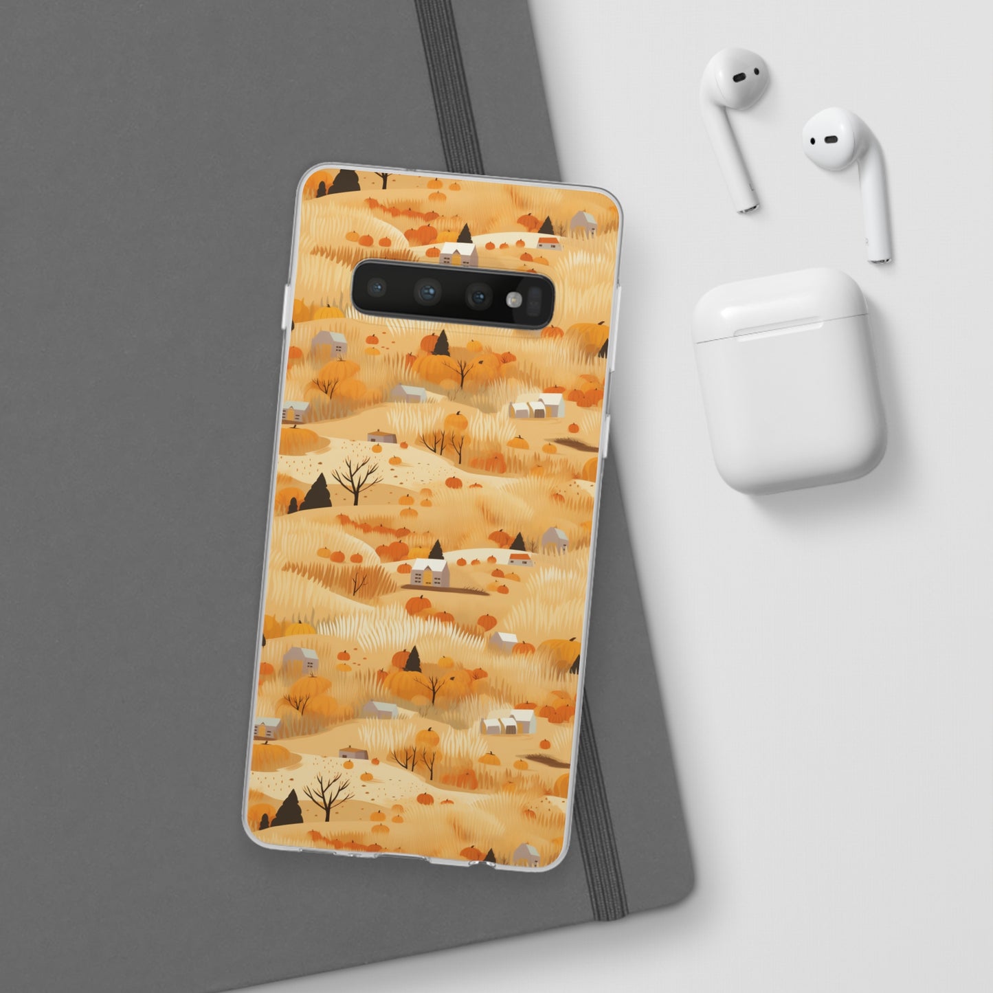 Harvest Homestead: Whimsical Autumn Villages - Flexible Phone Case