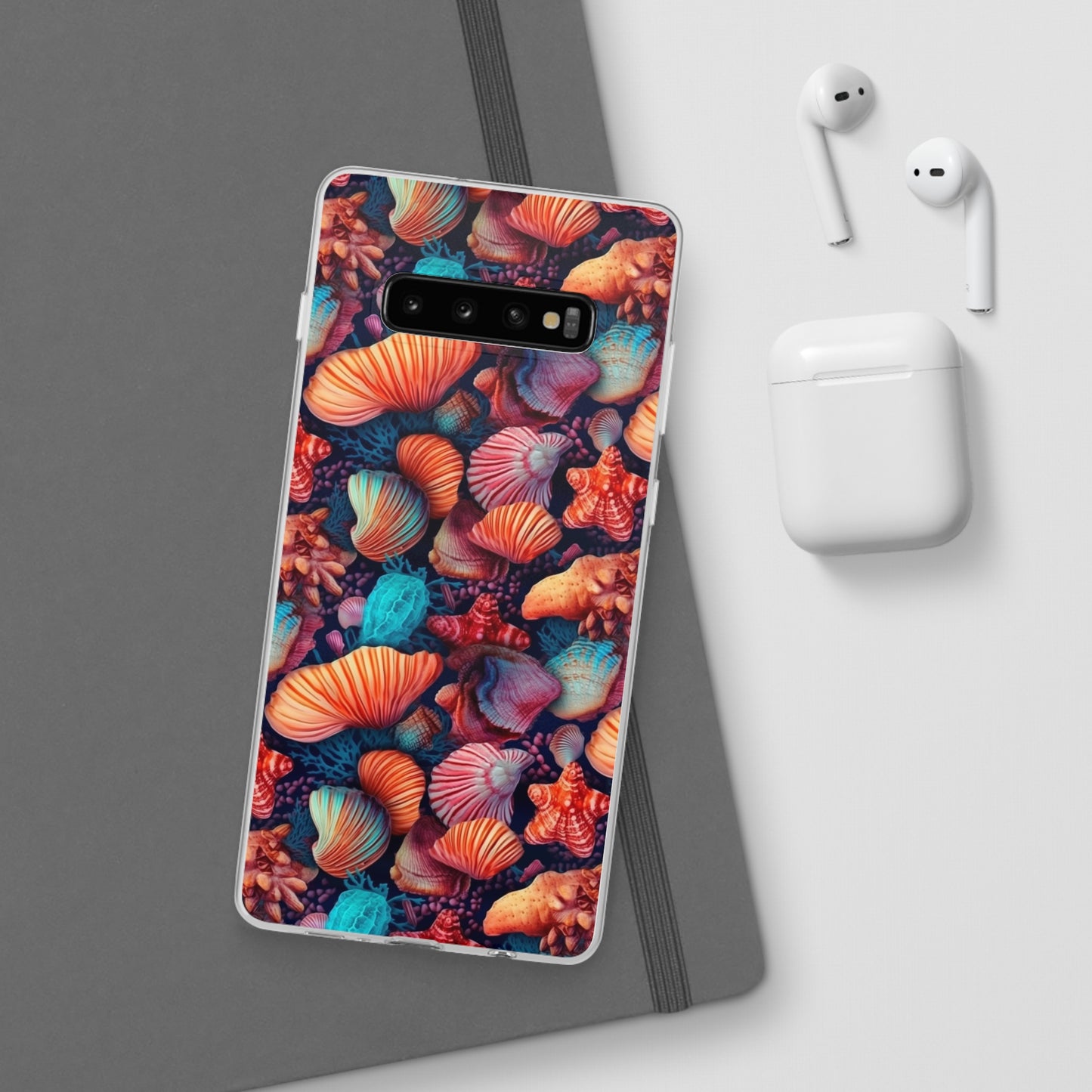 Vibrant Shallow Seascape - Flexible Phone Case Phone Case Pattern Symphony Samsung Galaxy S10 Plus  