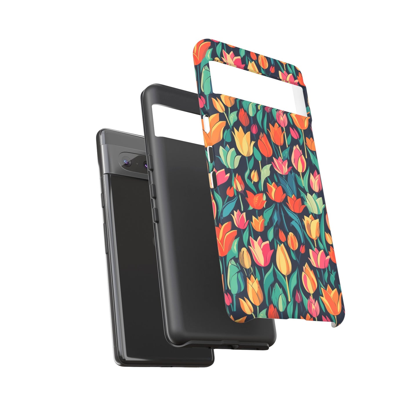 Tulip Medley Tough Phone Case - Vibrant Spring Floral Design