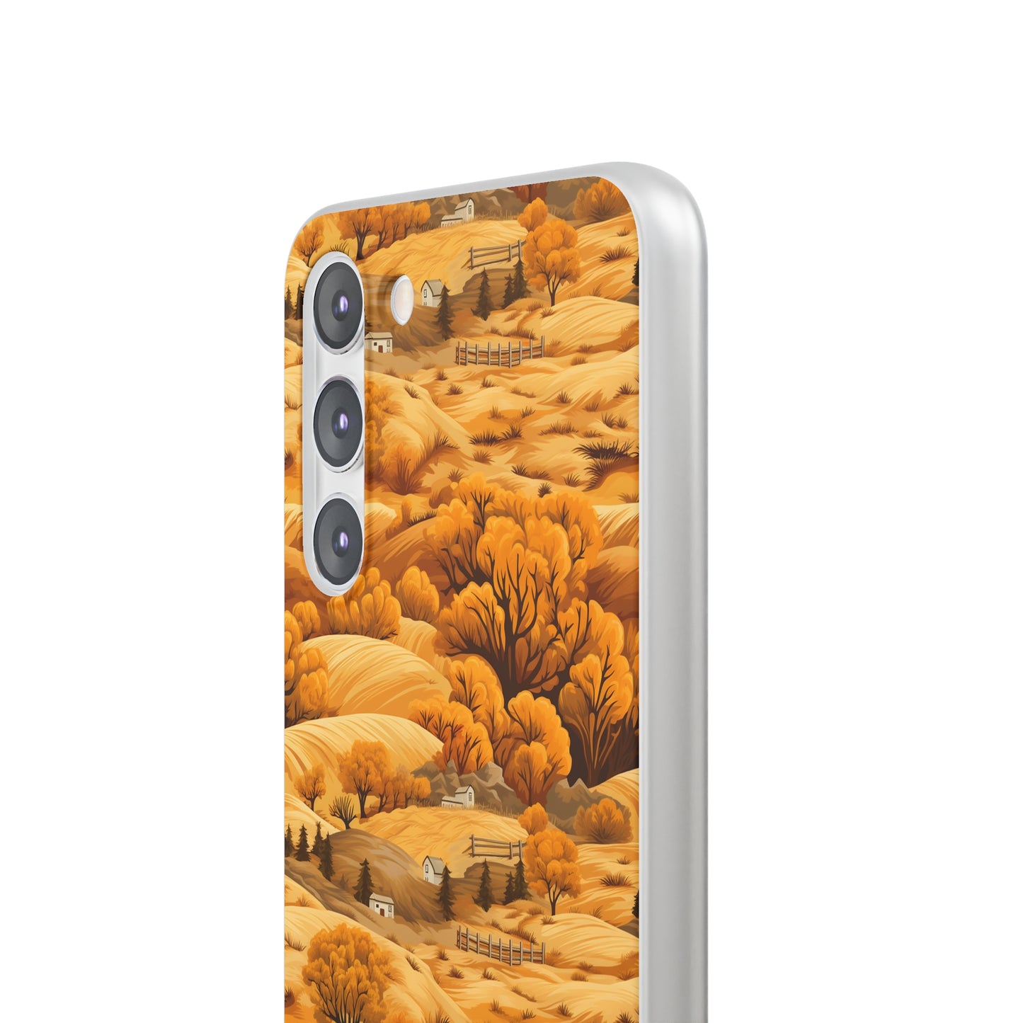 Rural Rhapsody: Early Autumn Farm Tales - Flexible Phone Case