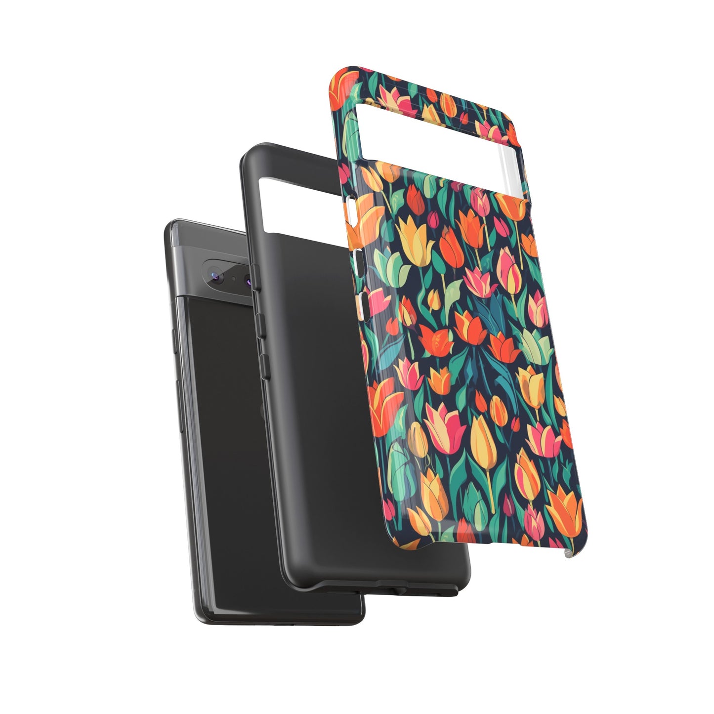 Tulip Medley Tough Phone Case - Vibrant Spring Floral Design