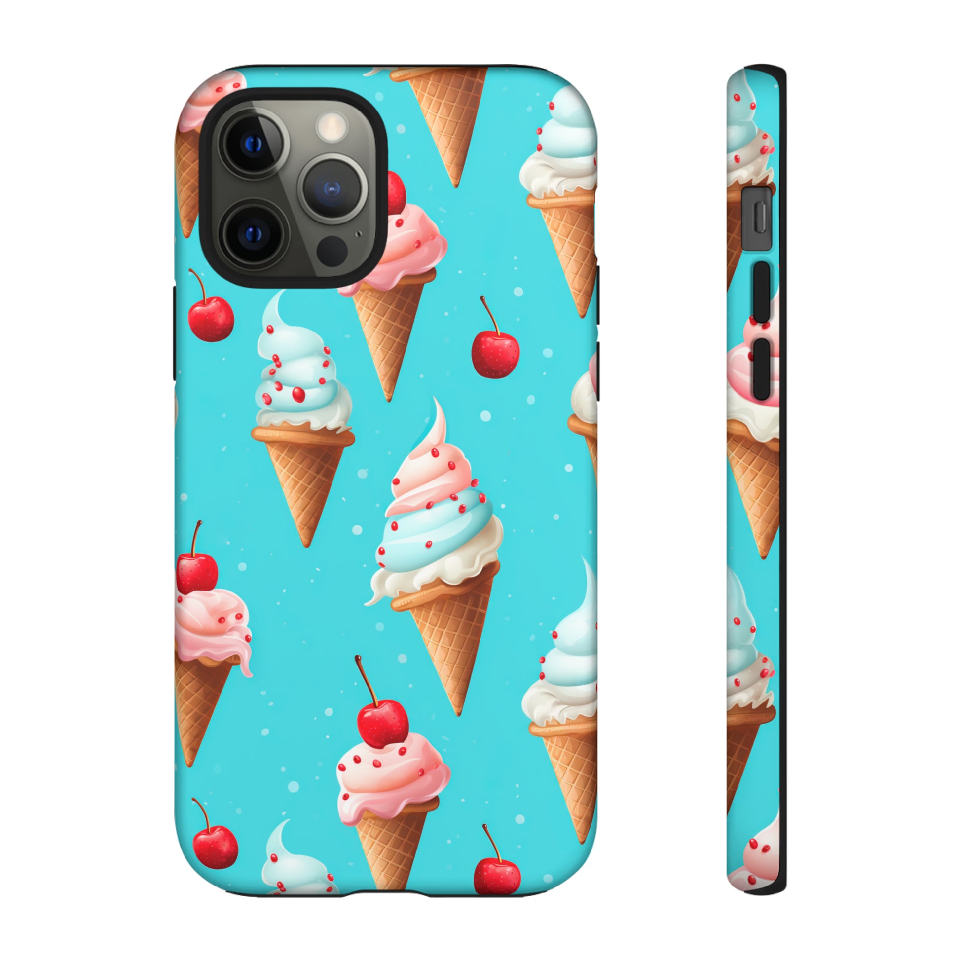 Sundae Funday - Ice Cream Cone Pattern Phone Case - iPhone & Samsung Compatible Phone Case Pattern Symphony   