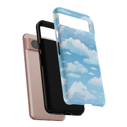 Azure Horizon Phone Case - Majestic Sky & Cloud Pattern - Tough Phone Case