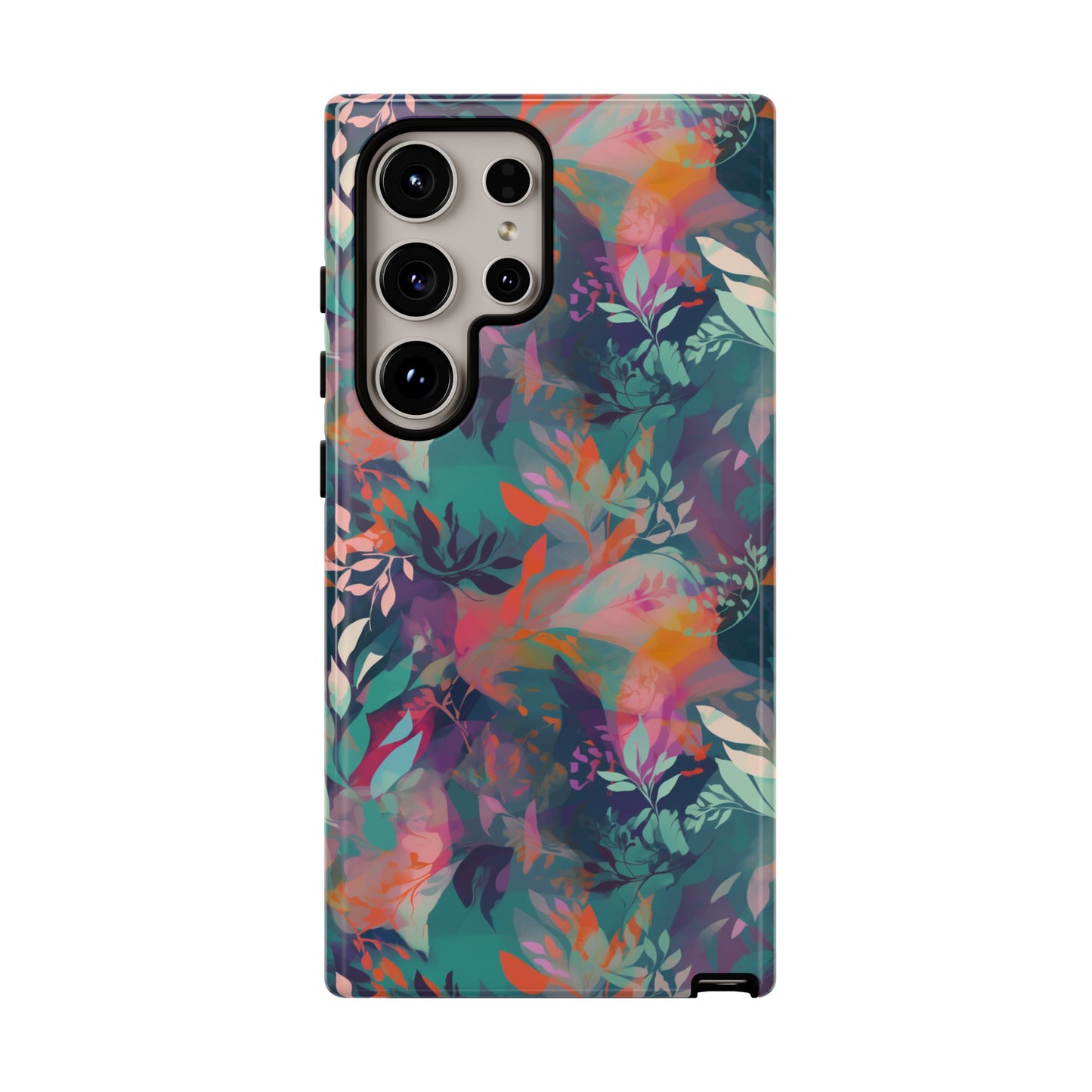 Botanical Bliss - Stylized Abstract Flower Design Tough Phone Case