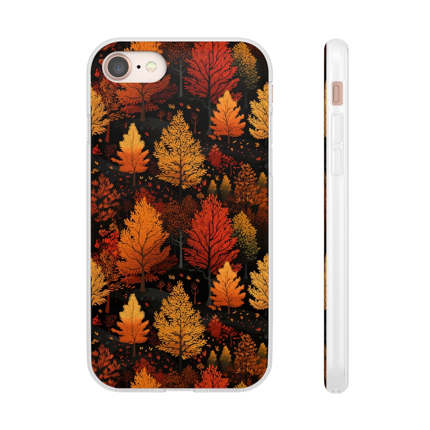 Bronzed Forest: A Chromatic Landscape - Flexible Phone Case