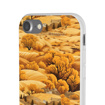 Rural Rhapsody: Early Autumn Farm Tales - Flexible Phone Case