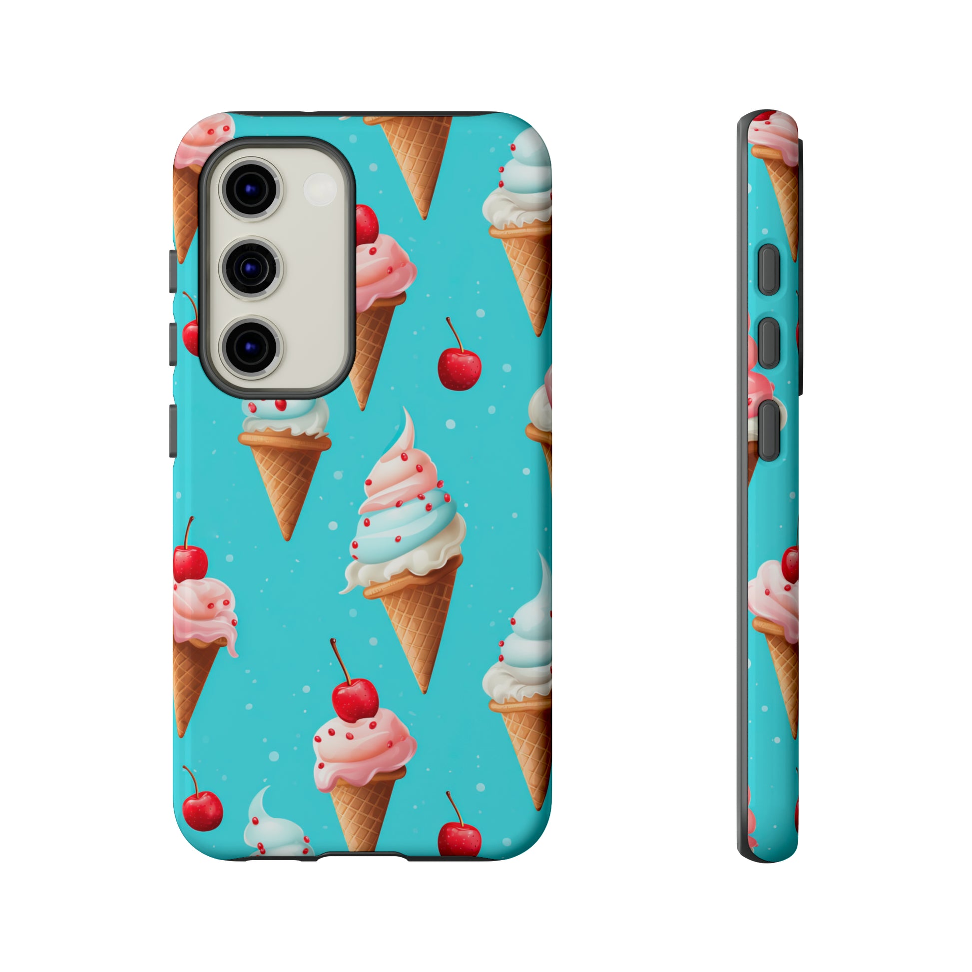 Sundae Funday - Ice Cream Cone Pattern Phone Case - iPhone & Samsung Compatible Phone Case Pattern Symphony   