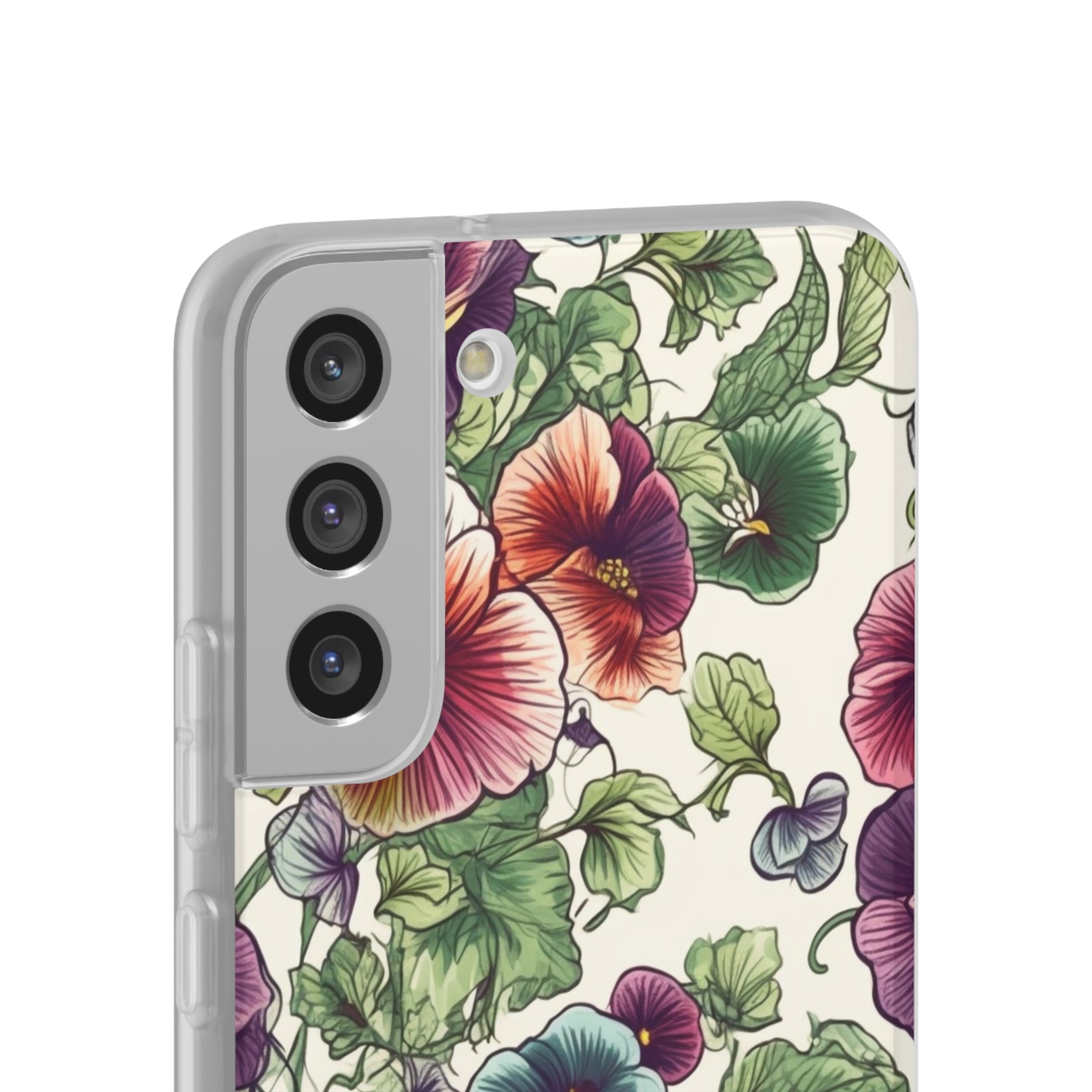 Watercolour Pansy Phone Case - Delicate Floral Elegance - Spring Collection - Flexi Cases Phone Case Pattern Symphony   