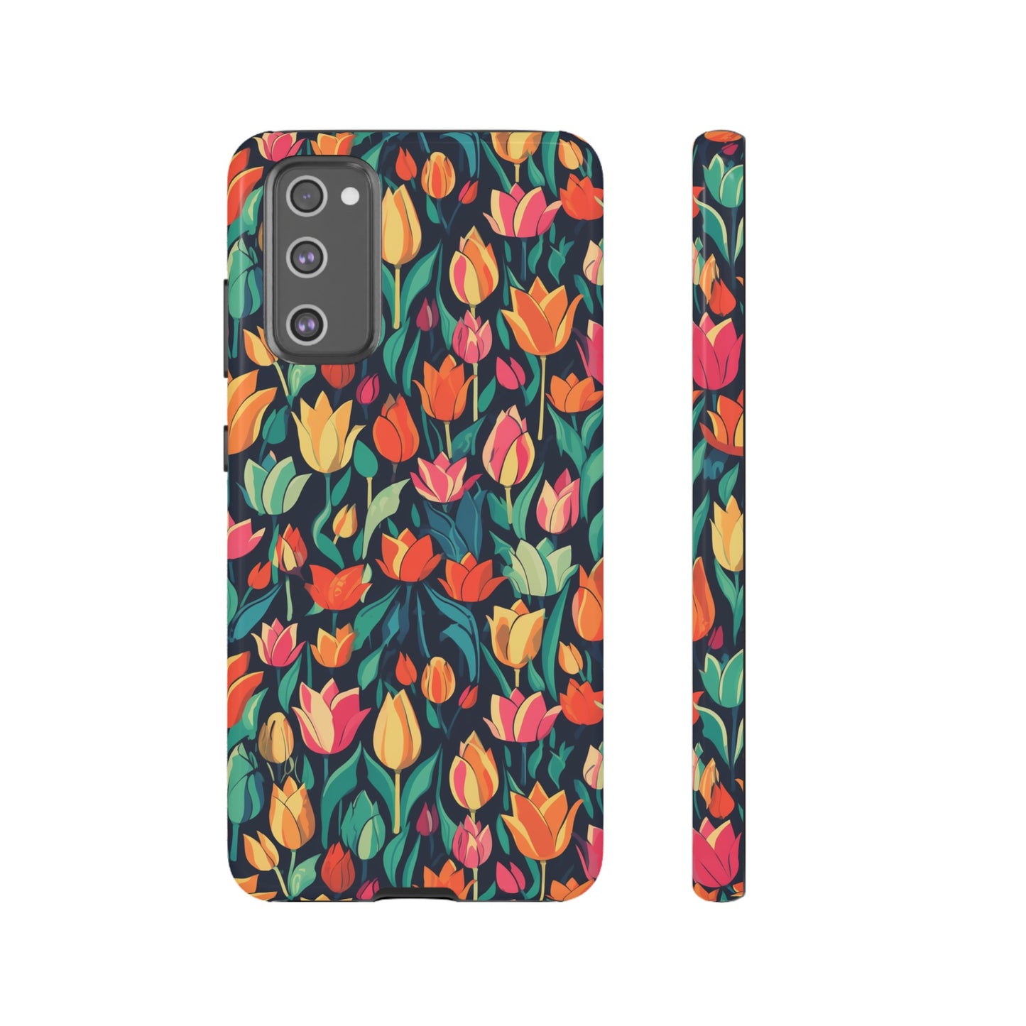 Tulip Medley Tough Phone Case - Vibrant Spring Floral Design