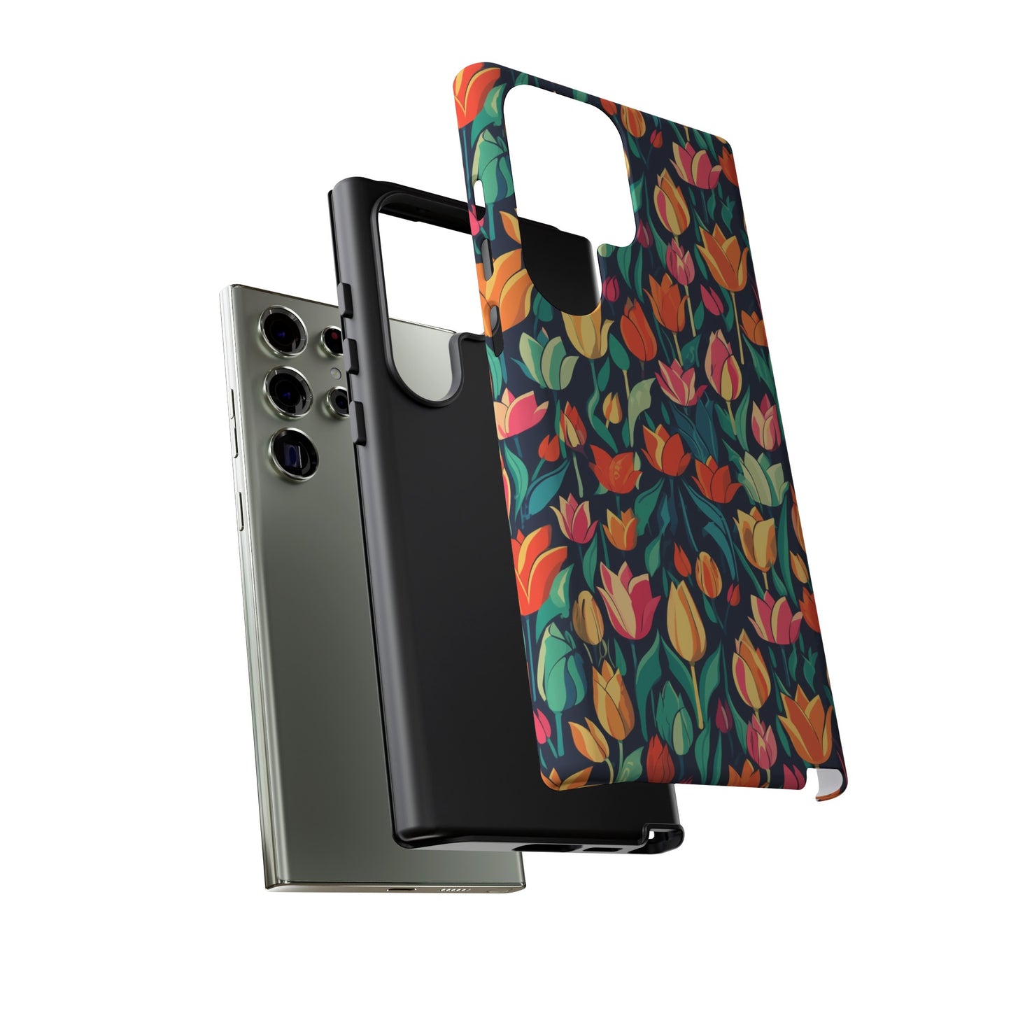 Tulip Medley Tough Phone Case - Vibrant Spring Floral Design