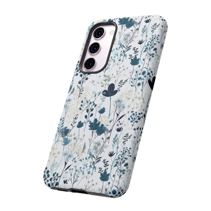 Serene Blue Wildflower - Phone Case