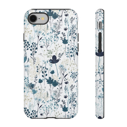 Serene Blue Wildflower - Phone Case