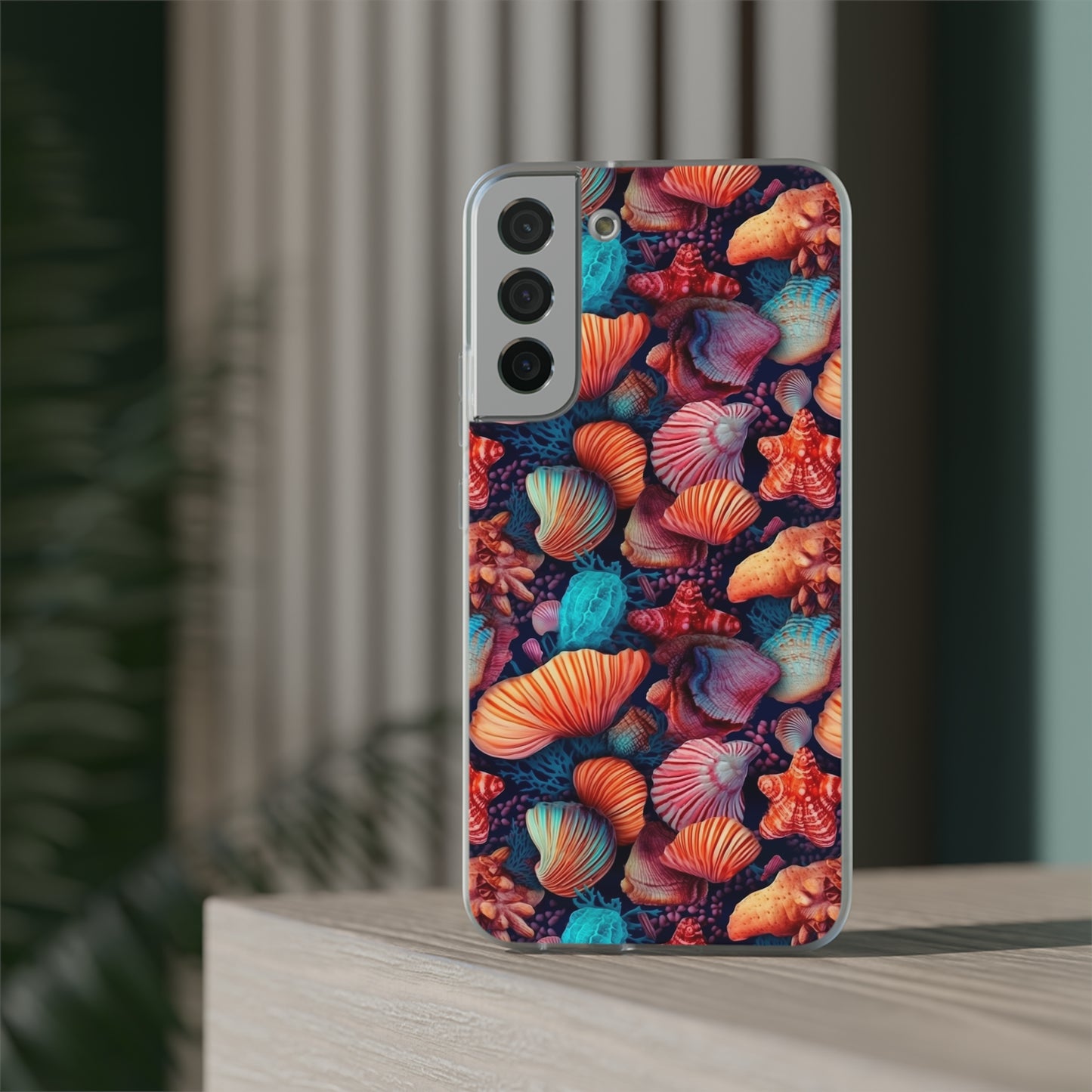 Vibrant Shallow Seascape - Flexible Phone Case Phone Case Pattern Symphony Samsung Galaxy S22 Plus with gift packaging  