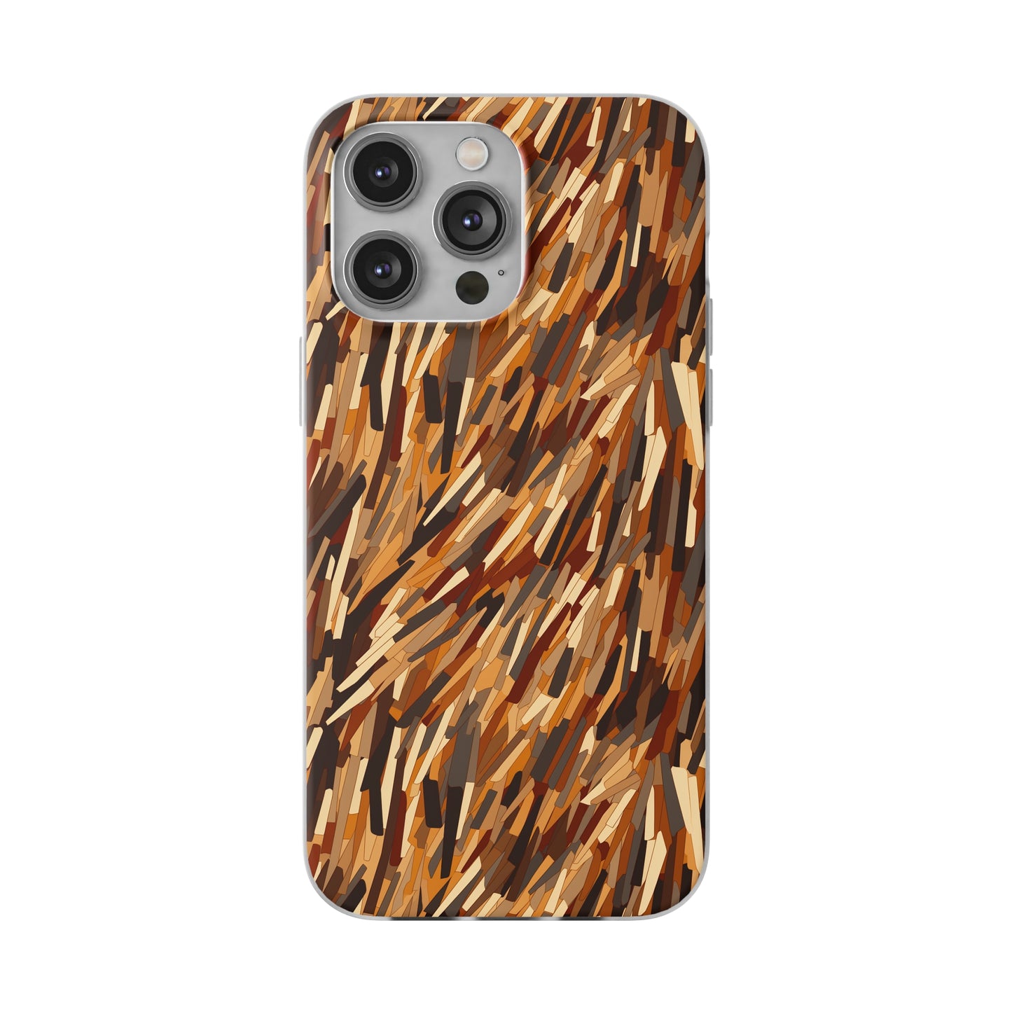 Fragmented Forest: Autumn's Abstract Palette Flexible Phone Case