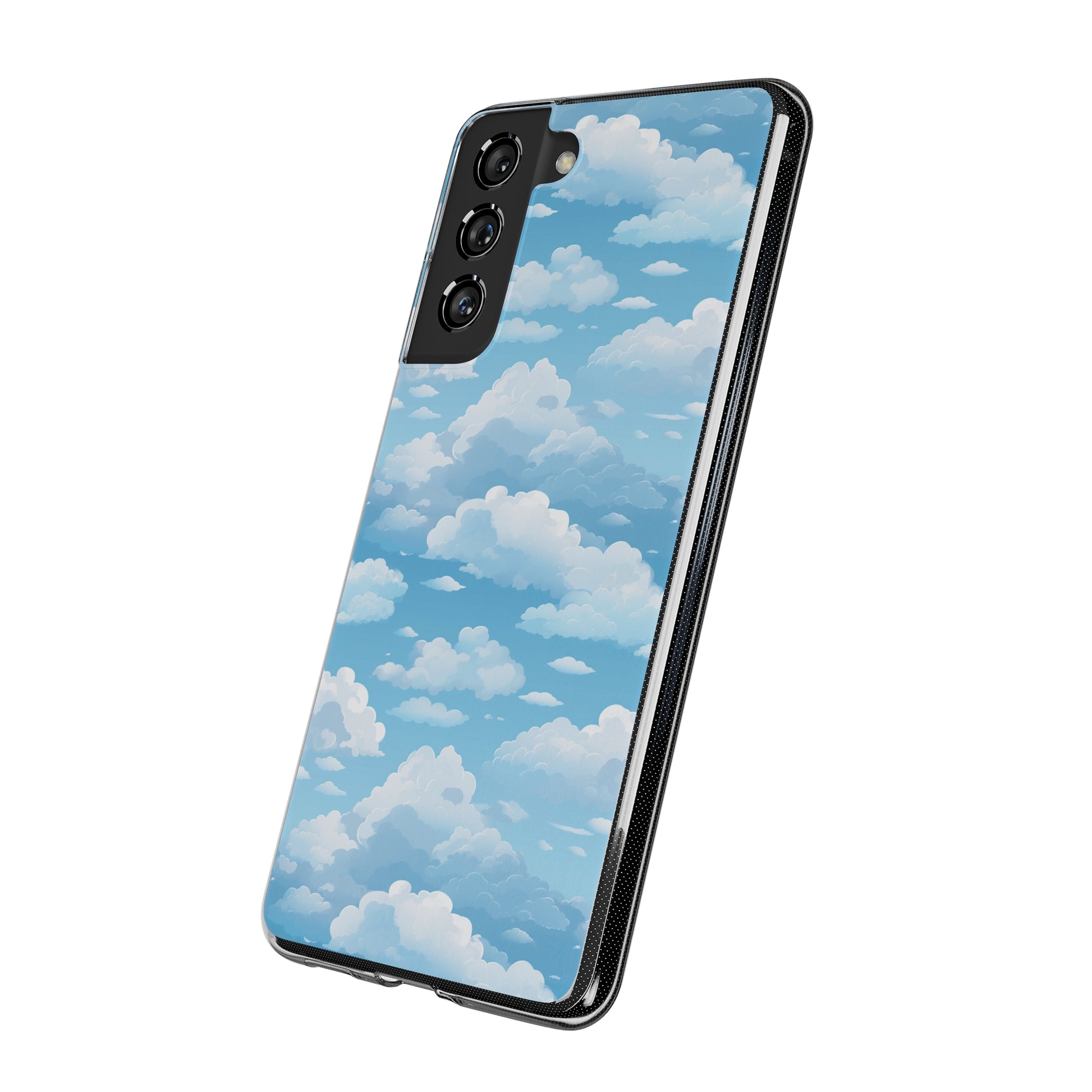 Boundless Azure Horizon - Calm Sky Design Soft Phone Case for IPhone, Samsung, and Google Pixel Phone Case Pattern Symphony   