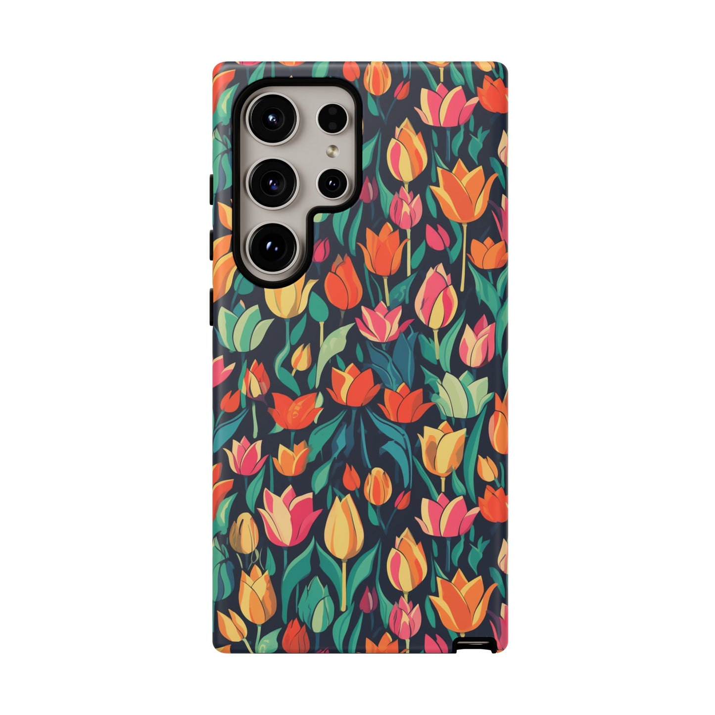 Tulip Medley Tough Phone Case - Vibrant Spring Floral Design