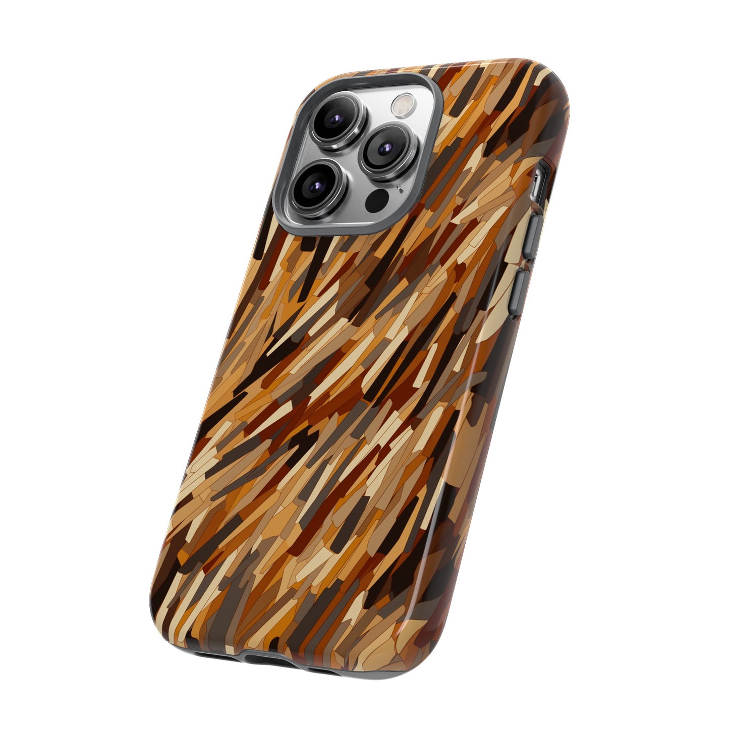 Fragmented Forest: Autumn's Abstract Palette Tough Phone Case