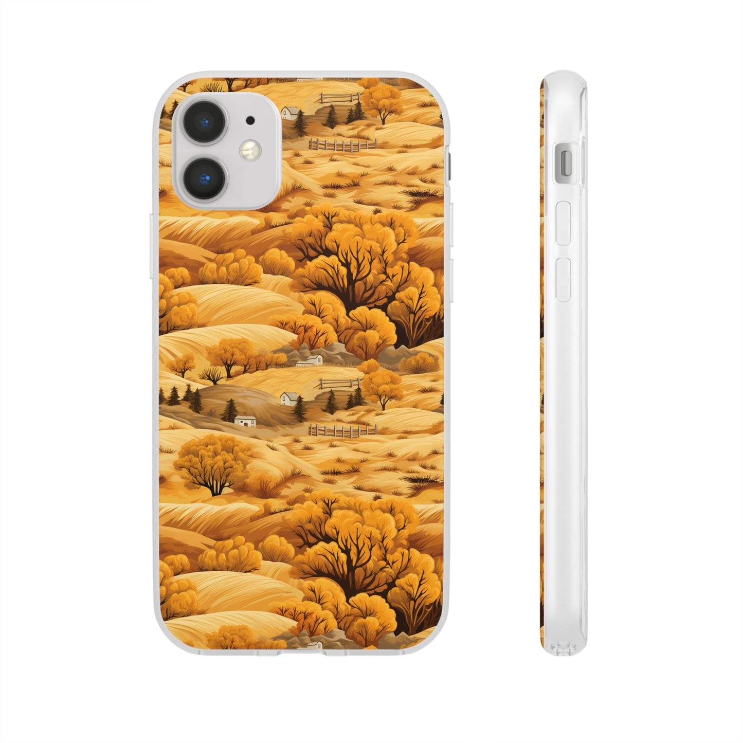 Rural Rhapsody: Early Autumn Farm Tales - Flexible Phone Case