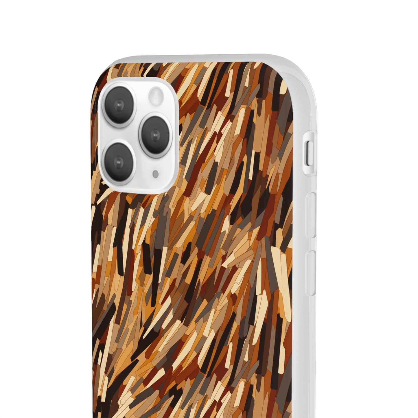 Fragmented Forest: Autumn's Abstract Palette Flexible Phone Case