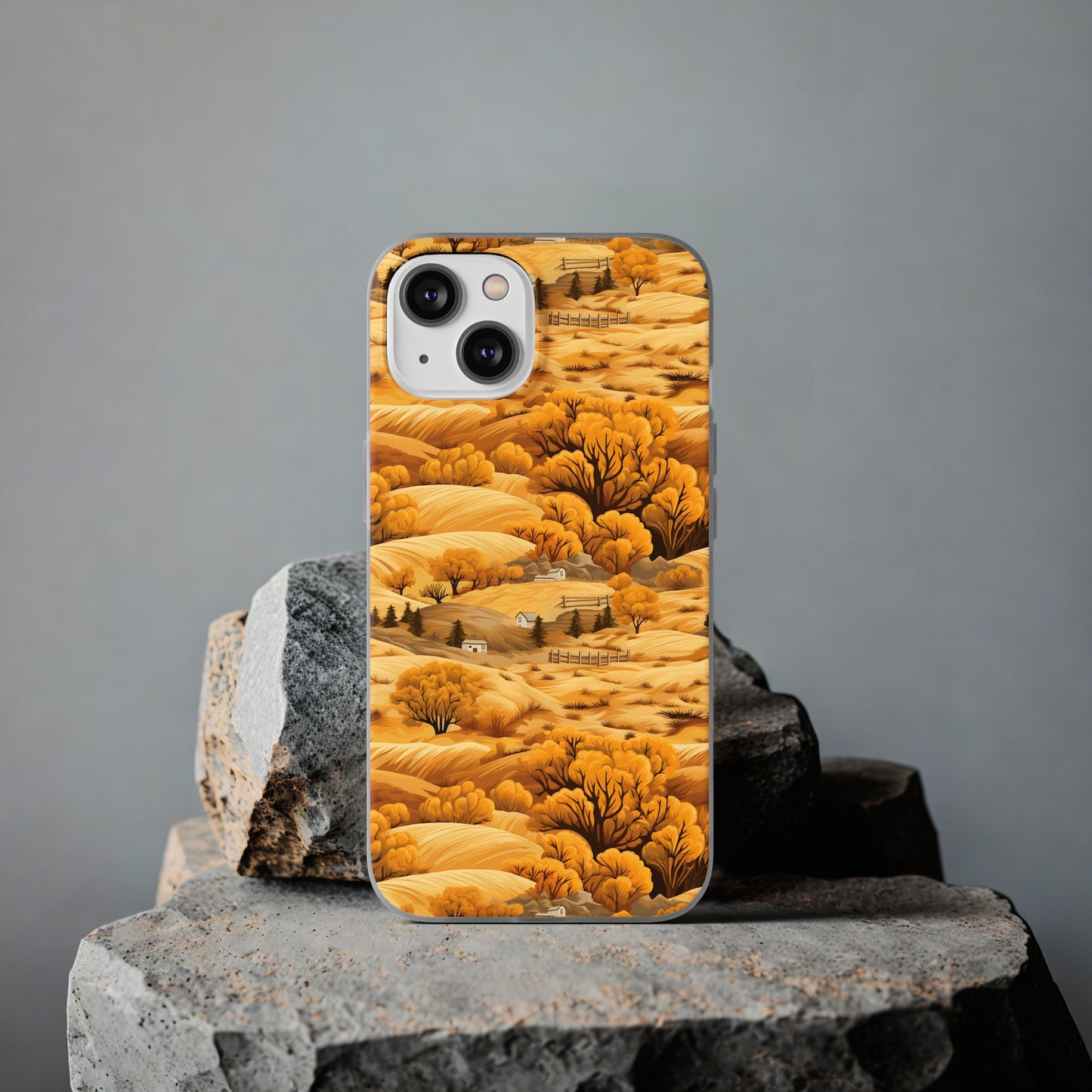 Rural Rhapsody: Early Autumn Farm Tales - Flexible Phone Case