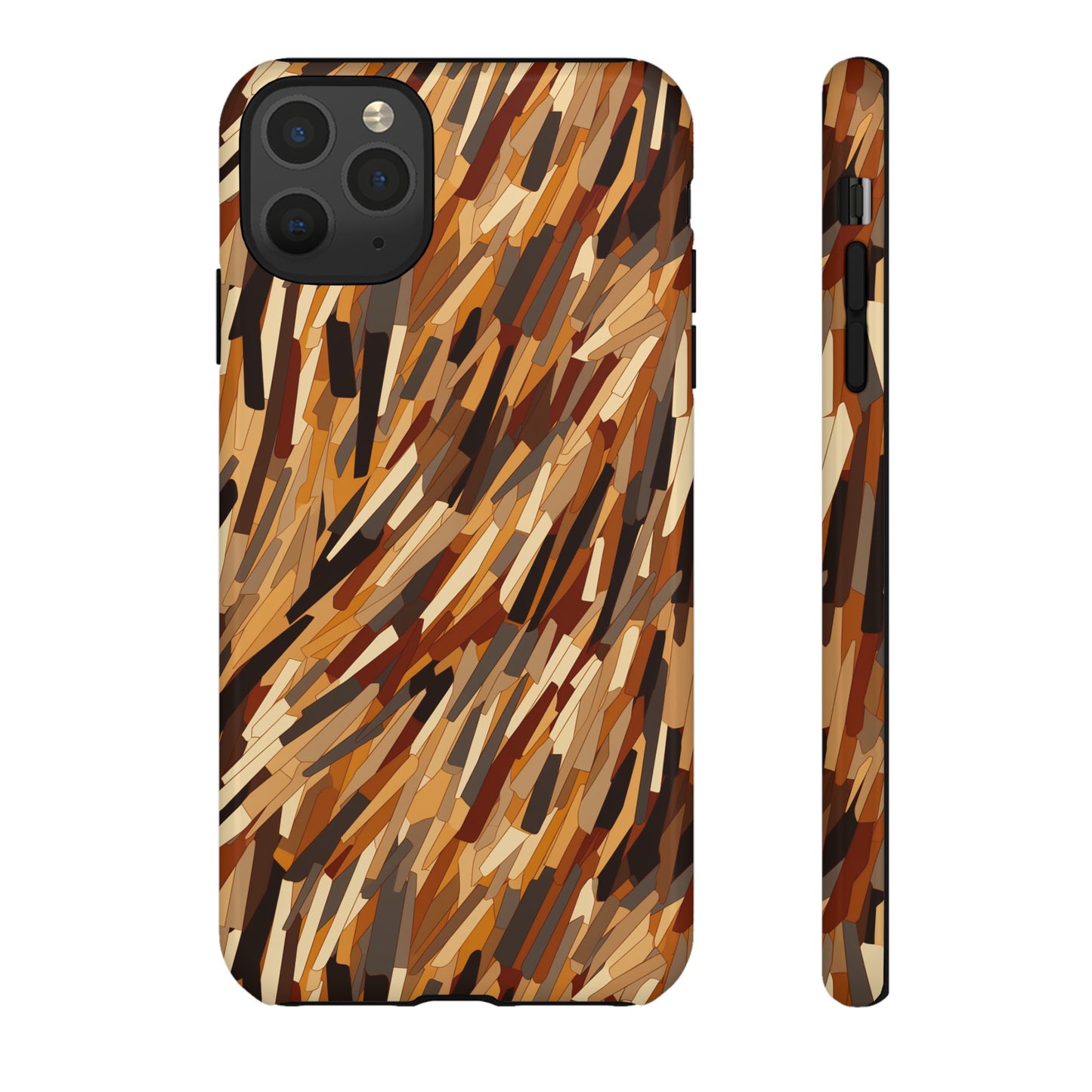 Fragmented Forest: Autumn's Abstract Palette Tough Phone Case