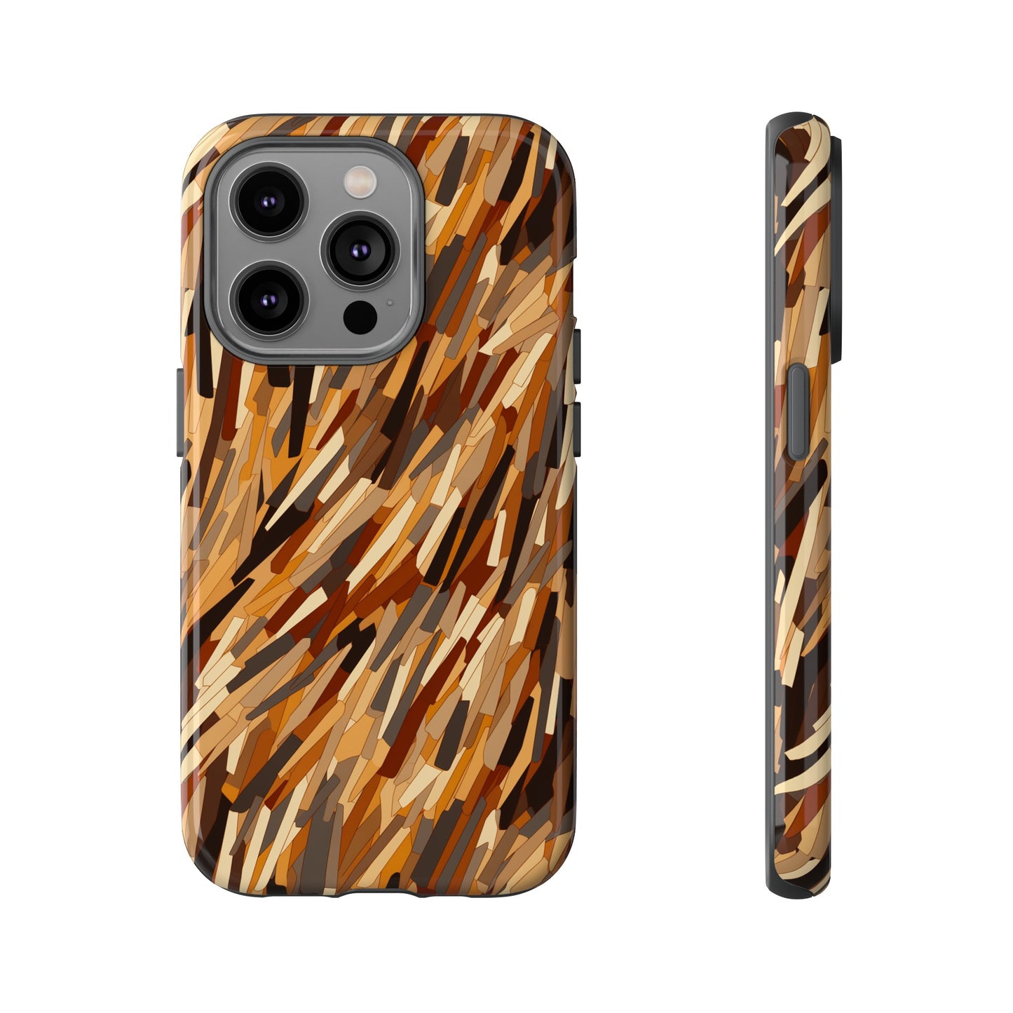 Fragmented Forest: Autumn's Abstract Palette Tough Phone Case