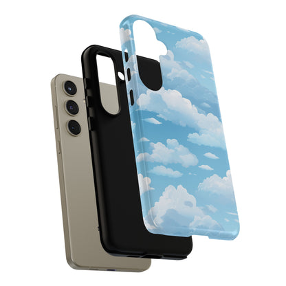 Azure Horizon Phone Case - Majestic Sky & Cloud Pattern - Tough Phone Case