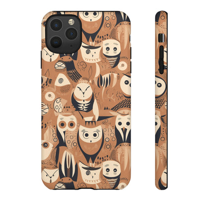 Abstract Owl - Phone Case