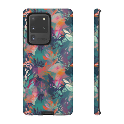 Botanical Bliss - Stylized Abstract Flower Design Tough Phone Case