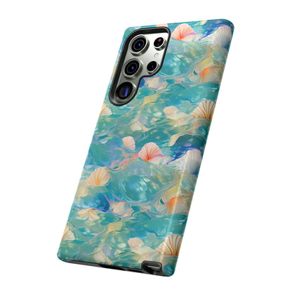 Watercolour Seashell Wonders - Protective Tough Phone Case