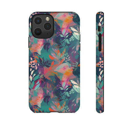 Botanical Bliss - Stylized Abstract Flower Design Tough Phone Case