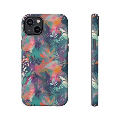 Botanical Bliss - Stylized Abstract Flower Design Tough Phone Case