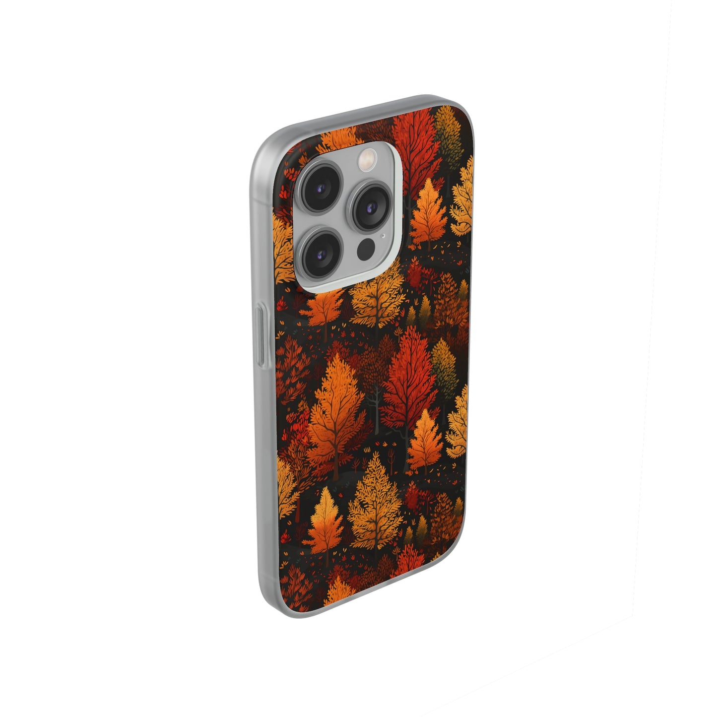 Bronzed Forest: A Chromatic Landscape - Flexible Phone Case