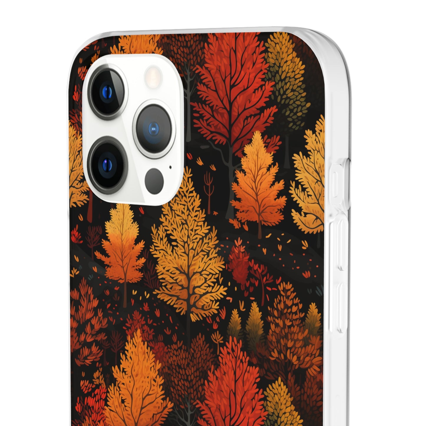 Bronzed Forest: A Chromatic Landscape - Flexible Phone Case