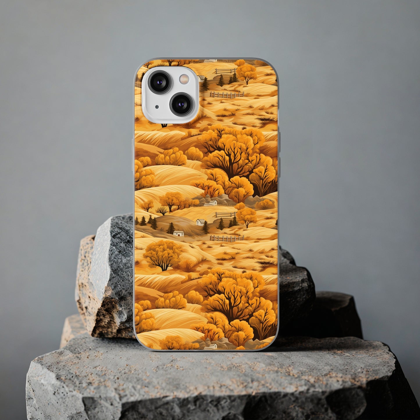 Rural Rhapsody: Early Autumn Farm Tales - Flexible Phone Case