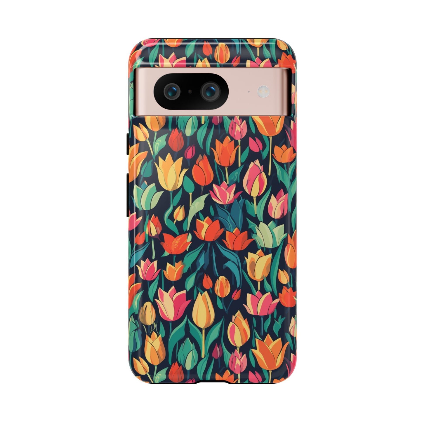 Tulip Medley Tough Phone Case - Vibrant Spring Floral Design