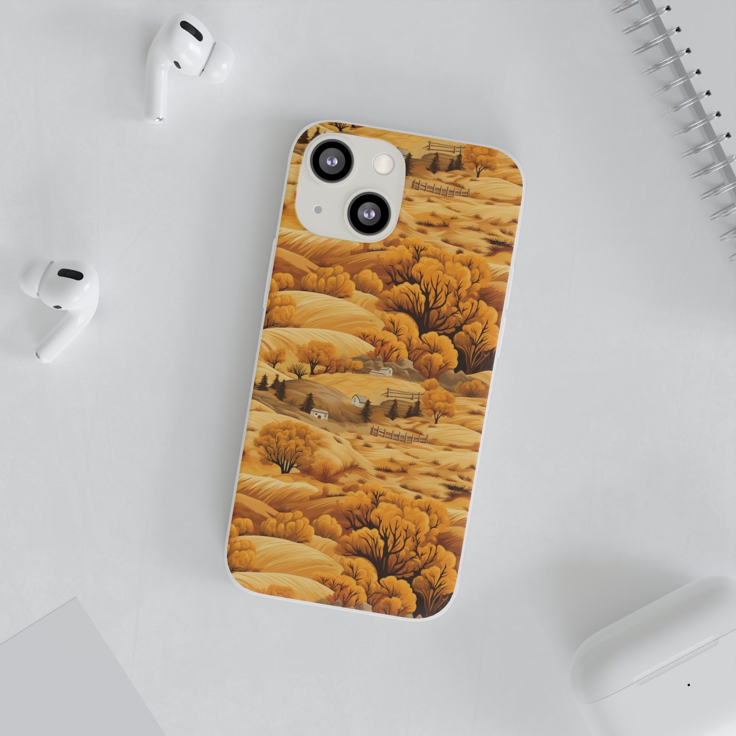 Rural Rhapsody: Early Autumn Farm Tales - Flexible Phone Case