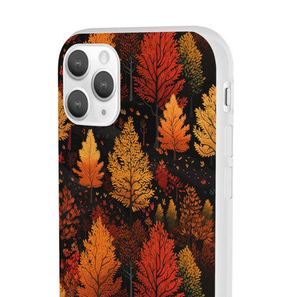 Bronzed Forest: A Chromatic Landscape - Flexible Phone Case