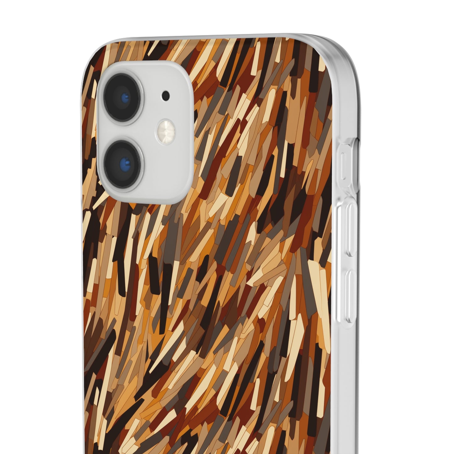 Fragmented Forest: Autumn's Abstract Palette Flexible Phone Case