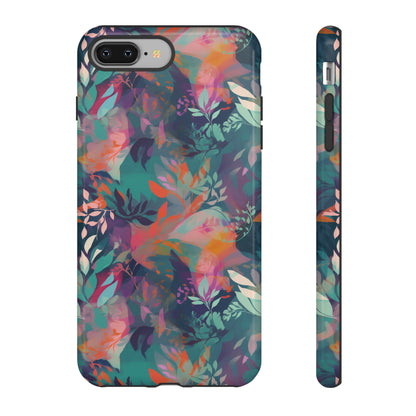 Botanical Bliss - Stylized Abstract Flower Design Tough Phone Case