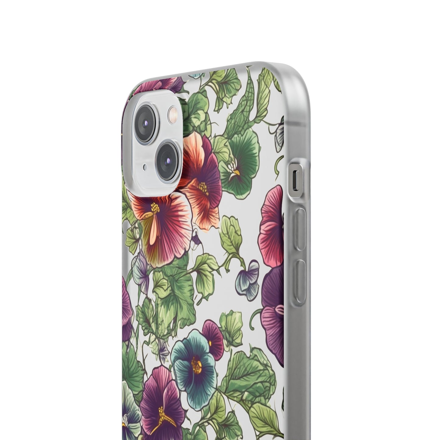 Watercolour Pansy Phone Case - Delicate Floral Elegance - Spring Collection - Flexi Cases Phone Case Pattern Symphony   