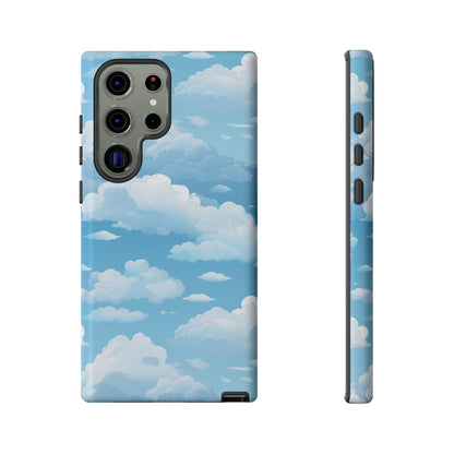 Azure Horizon Phone Case - Majestic Sky & Cloud Pattern - Tough Phone Case